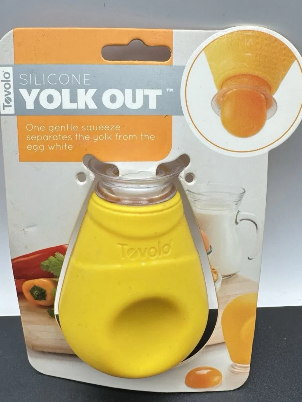 Egg Yolk Separator Silicone Squeeze Egg Separator Tool Kitchen Gadget Tovolo